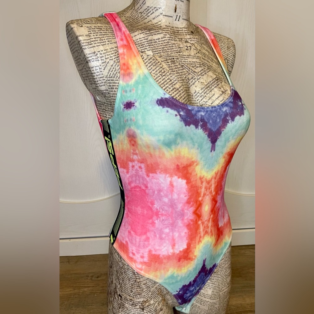 Pepsi soft and fuzzy tie dye bodysuit
